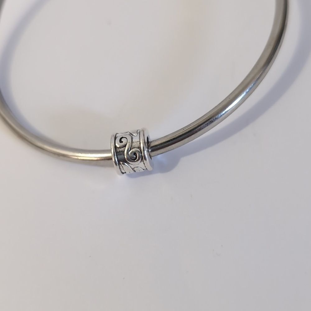 Silver Filigree Spacer Charm for‎ Pandora Style Bracelet